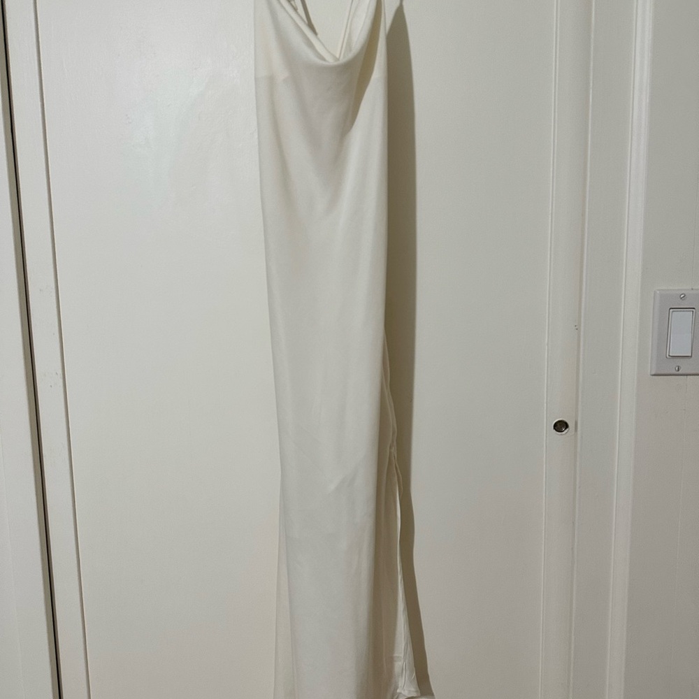 Astr Ivory Midi Slip Dress